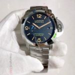 Panerai Luminor Marina Stainless Steel Orange Markers Watch - PAM 1312